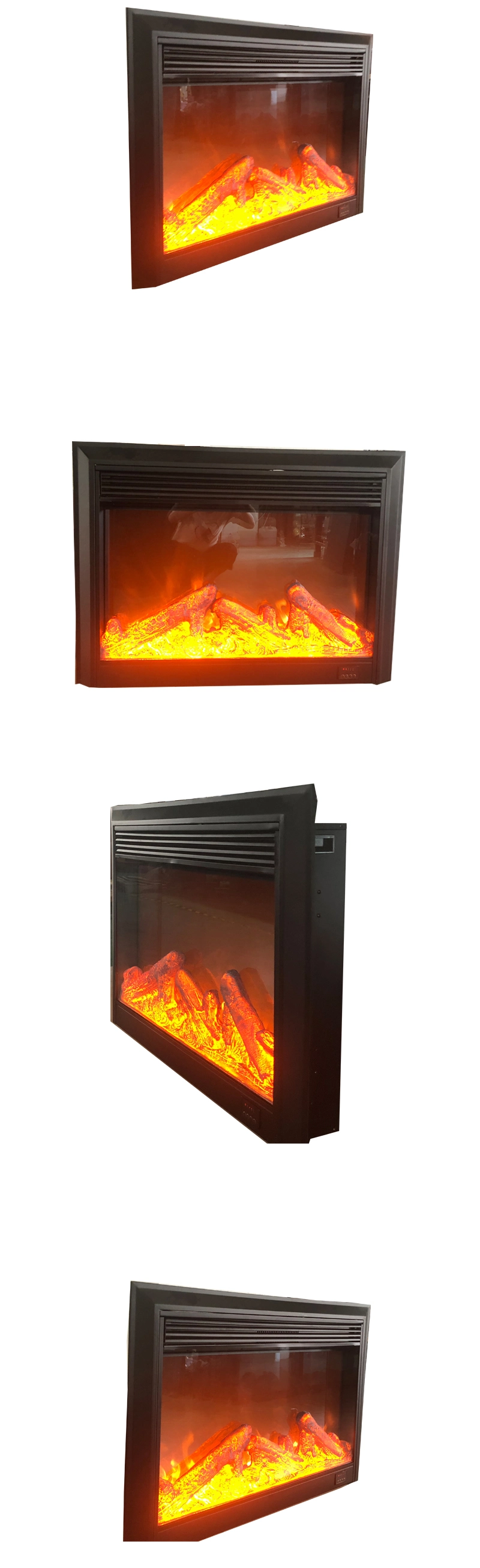 28&prime;&prime; 3D Flame LED Liner Electric Fireplace with Simple Control Device (EMP-002)