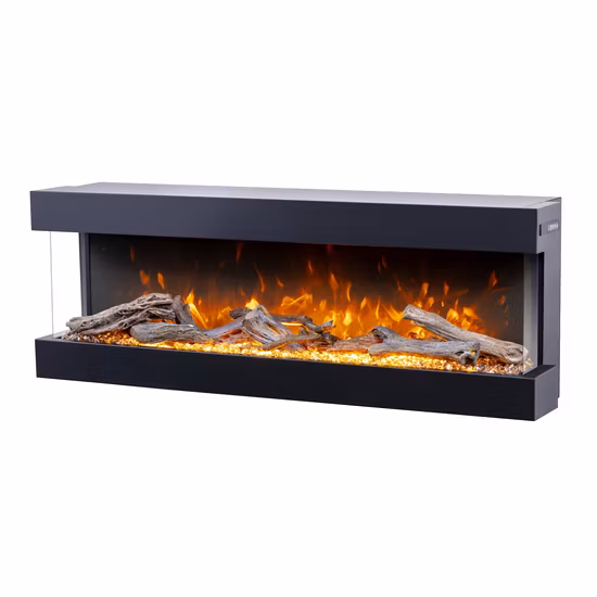 Wall Mounted&Insert Decorative 3 Side LED Electric Fireplace Without Heat by Phone APP Control/Remote Control/Touch Control