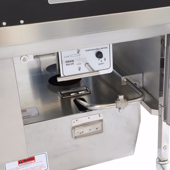 Free Standing Commercial Kitchen Equipment Electric Fryer with Cabinet Fryer for Meat and Food French Fire Computer Digital Control 2tank 2basket