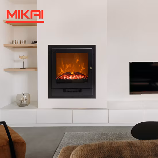 Customized Freestanding Realistic 3D Flame LED Mist Fireplace Water